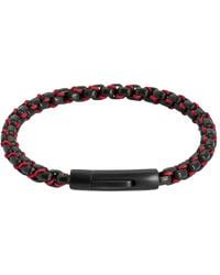 Tateossian - Thompson Cord Box Chain Bracelet - Lyst