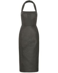 LAHIVE - Aliza Waxed Halter Dress - Lyst