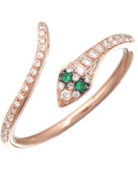 770 Fine Jewelry - Diamond Pave Snake Ring - Lyst