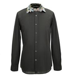 Smart and Joy - Long-Sleeves Shirt With Printed Collar And Cuffs - Lyst