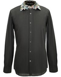 Smart and Joy - Long-sleeves Shirt With Printed Collar And Cuffs - Lyst