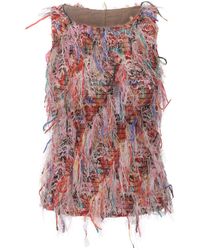FRONT ROW SHOP - Julie Fringed Midi Skirt - Lyst