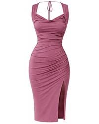 Monice London - Aniya- Backless & Bra Friendly Midi Dress - Lyst