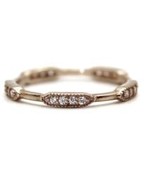 VicStoneNYC Fine Jewelry - Unique Settling Diamond Eternity Bar Solid Band - Lyst