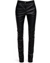 Serotoninn - Slim Fit Faux Leather Trousers - Lyst