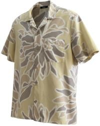 ORIGIN OF HEARTS - Neutrals Nihau Cotton Voile Resort Shirt - Lyst