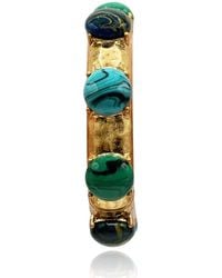 Michael Nash Jewelry - Blair Antique Stretch Bracelet With Malachite, Lapis, And Resin Stones - Lyst
