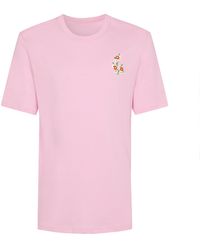 INGMARSON - Floral Embroidered Organic Cotton T-Shirt - Lyst