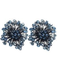 Fairchild Baldwin - Button Earrings Denim - Lyst