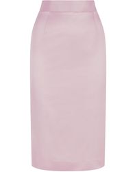 Femponiq - Cotton-blend Sateen Pencil Skirt - Lyst