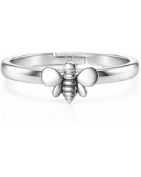 Unaloe - Sterling Small Bee Ring – Adjustable Symbolic Nature-Inspired Ring For - Lyst