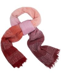 Saachi - Striped Fringed Ombre Scarf - Lyst