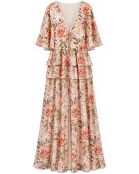 NEVA - Ofelia Elegant Floral Maxi Dress - Lyst