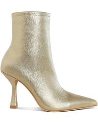 Rag & Co - Farnak Metallic Pointed Toe Ankle Boots - Lyst