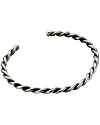 Posh Totty Designs - Twisted Oxidised Sterling Cuff - Lyst