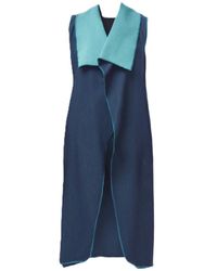 Saniya Khan - Deep & Reversible Denim Duster - Lyst