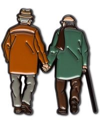 Make Heads Turn - Enamel Pin Side By Side Grandpas - Lyst
