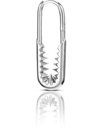 Kasun - Safety Pin Hoop Earrings - Lyst