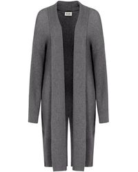 Loop Cashmere - Cashmere Edge To Edge Cardigan In Pewter - Lyst