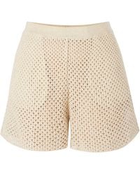 SALANIDA - Neutrals Coco Lace Shorts Cream - Lyst