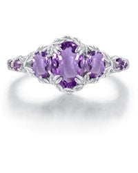 Azura Jewelry New York - The Wilderfern Amethyst Ring Vermeil - Lyst