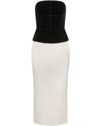 Marieta Yan - Dahlia Velvet & Satin Dress - Lyst