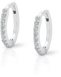 Nellou Jewellery - Ava Huggie Earrings Large Sterling - Lyst