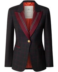 The Extreme Collection - Wool Blazer With Contrast Lapel Rowan - Lyst