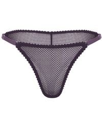 Daily Underwear - Adjustable Brazilian Panties Plum - Lyst