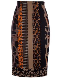 Conquista - Print Pencil Skirt By - Lyst