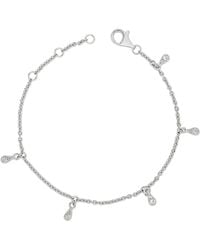 Lucy Quartermaine - Solid Sterling Skinny Drip Multi Bracelet With Topaz - Lyst
