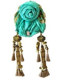 Julia Clancey - Jade Edith Hotty Dream Leopard Sequin Turban - Lyst