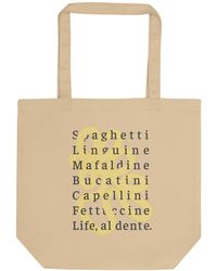 Anchor and Crew - Neutrals Neutral Eleven Life, Al Dente Editions Recycled Cotton Tote Bag - Lyst