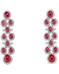 Meraki by Rashmi Bajaj - Elise American Diamond Chandelier Earrings - Lyst