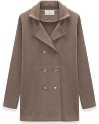 Peraluna - Neutrals Jisha Knit Blazer Jacket - Lyst