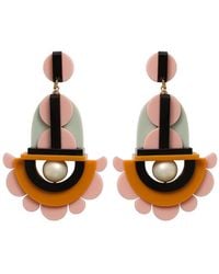 Gissa Bicalho - Acrylic Handmade Earring Flower Drops Multicolour - Lyst