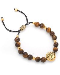 Seven Saints - Solar Plexus Chakra Tiger's Eye Energy Protection And Psychic Power Bracelet - Lyst