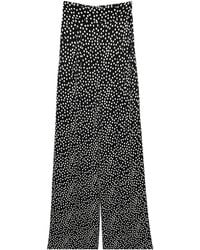 Nissa - Polka-Dots Viscose Pants - Lyst