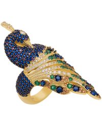LÁTELITA London - Peacock Cocktail Ring Gold - Lyst
