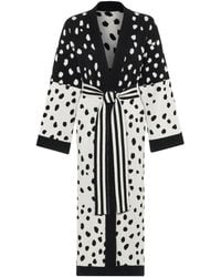 INGMARSON - Scattered Dots Wool & Cashmere Cardigan - Lyst