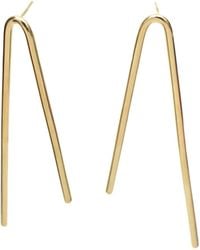 Lala Salama - Geometric Line Earrings - Lyst
