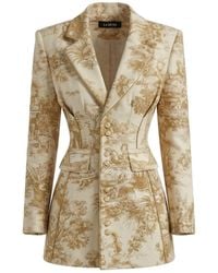 La Musa - Versailles Mini — Sculpted Toile Blazer Dress - Lyst