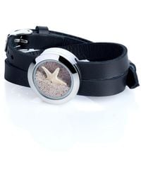 My Little Nature - Neutrals Handcrafted Leather Bracelet With Natural Starfish & Sand – Designer Vacation Jewelry - Lyst