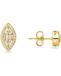 Kylie Harper - Multi-Cut Marquise Halo Stud Earrings - Lyst