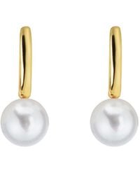 Ora Pearls - Aetis Pearl Hoop Earrings - Lyst