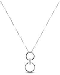 Clemence Wren - Circle Drop Pendant Necklace - Lyst