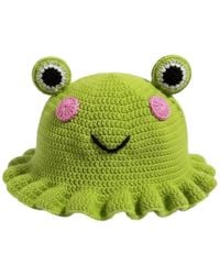 Ana Chic - Frog Face Handmade Crochet Bucket Hat - Lyst