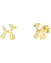 Spero London - Balloon Dog Poodle Stud Earring Sterling - Lyst