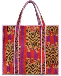 Conscious Yoga Collective - The Ultimate Tibetan Tiger Velvet Tote - Lyst