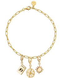 Lily Charmed - Plated Holiday Oval Link Charm Bracelet - Lyst